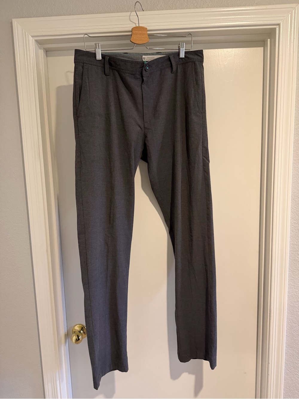 Linksoul Men's Charcoal Dress Pants